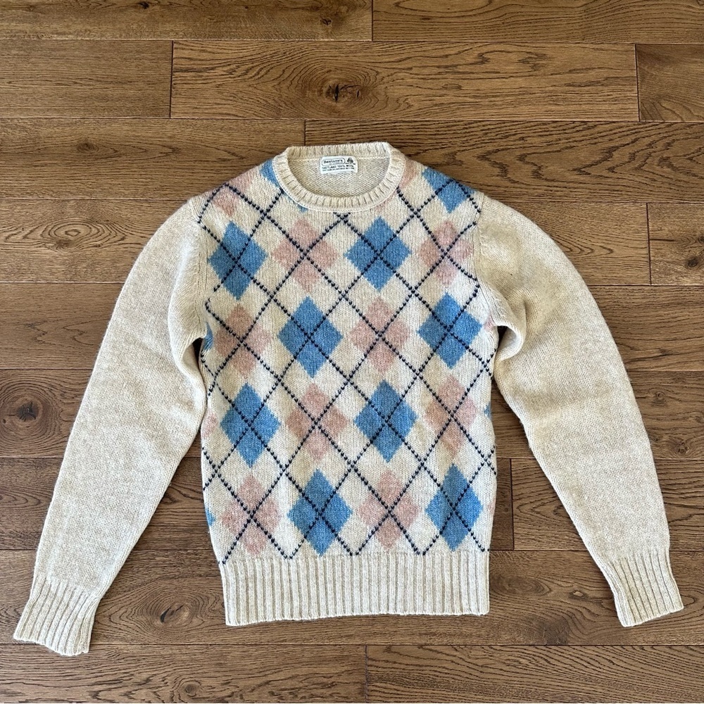 Vintage Shetland 100% Wool Sweater M